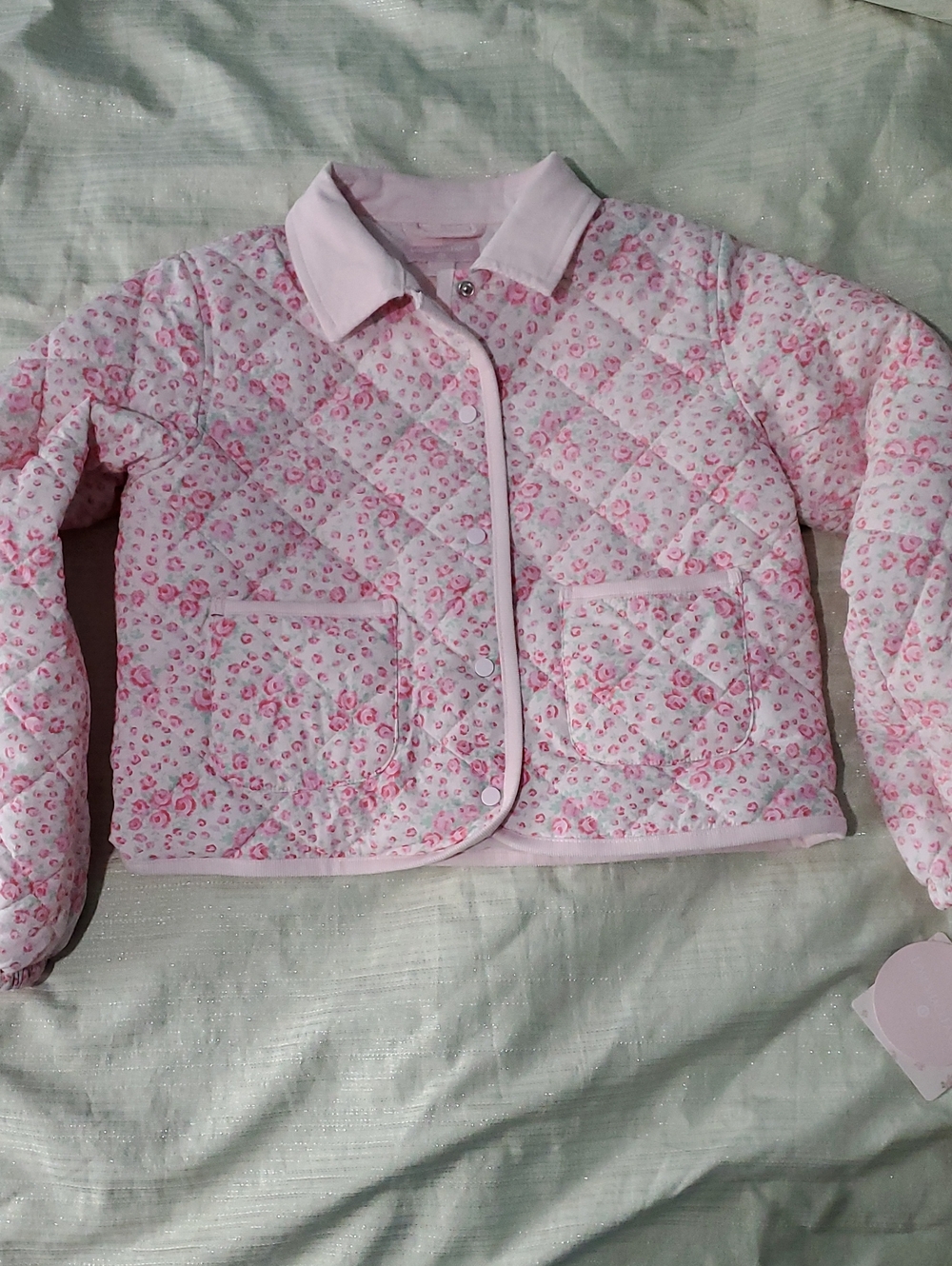 LoveShackFancy X Target Floral Quilted Puffer Coat